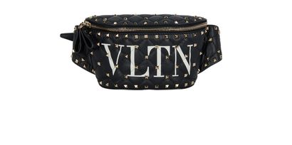 VLTN Small Rockstud Belt Bag, front view